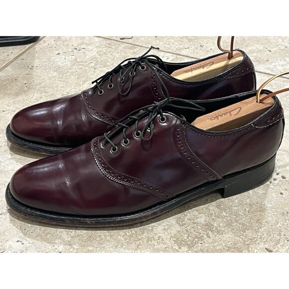 FLORSHEIM IMPERIAL Men's Leather Dress Shoes Blucher Brown Cordovan VTG USA 10D - Picture 15 of 15